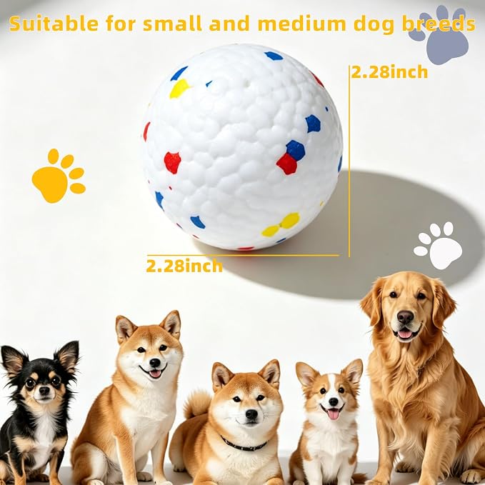 6 Pack Dog Toy Ball, 2.3 Inch ETPU Material, Automatic Ball Transmitter Replacement Ball, Suitable for Small and Medium Dogs, Suitable for 2.3 Inch Automatic Dog Ball Launcher
