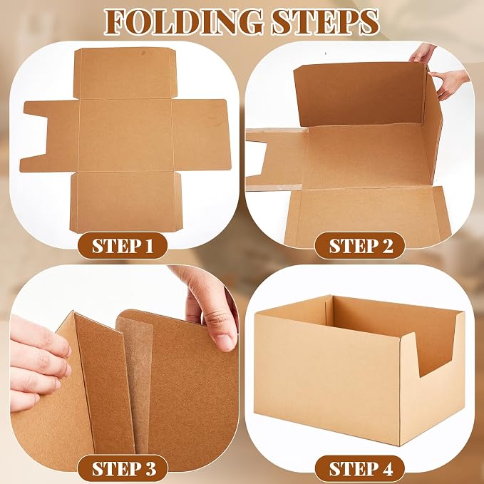 Lounsweer 4 Pack XXL Extra Large Disposable Cat Litter Box, 19 x 15 x 11.75 in Deep High-Sided, Self-Adhesive Leakproof Recyclable Cardboard Litter Box for Large Cats Moving Travel Short-Term Use