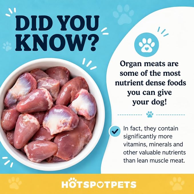 Hotspot Pets Freeze Dried Chicken Hearts for Cats & Dogs- 1LB Bag (300+pcs) USA Made, Healthy Single Ingredient All Natural Grain Free- Resealable -Perfect for Training, Topper or Snack, Allergen-Free