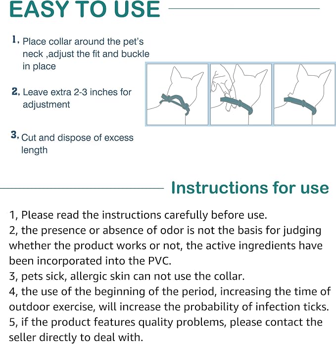 Flea and Tick Collar for Cats. Offers 4 * 6 Months of Protection. Made from Quality Essential Oils. Waterproof and Natural. Protects Kittens. Free Flea Comb and Tick Tweezers. (4 Pack - 13.8 inches)