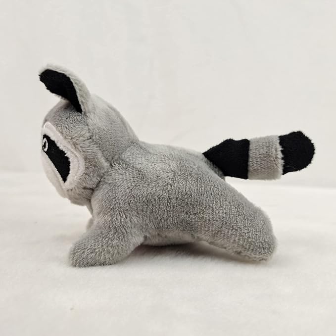 Glow Pups Hide and Seek Dog Toy, Interactive Plush Raccoon in Tree Burrow, Squeaky Woodland Style Dog Toys for Small Dogs, Mental Stimulation, Medium Size Tree with 4 Raccoon