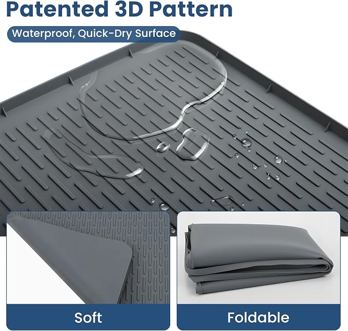 Large Pee Pads for Dogs 40" x 28" Non-Slip Silicone Pet Mat Washable Reusable for Floor Protector Potty Training Under Dog Crate Cat Litter Box
