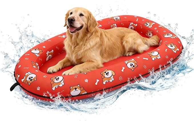 Dog Pool Float, Dog Pool Floats for Small, Medium and Large Dogs, Inflatable Pet Swimming Floats for Pool Lake Camp