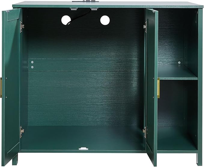VEVOR Cat Enclosure, 41.3 in Self Cleaning Litter Box Cabinet, with Drawer & Detachable Divider, Automatic Litterbox Enclosure with Built-in Power Outlet, Fits Most Smart Litterboxes