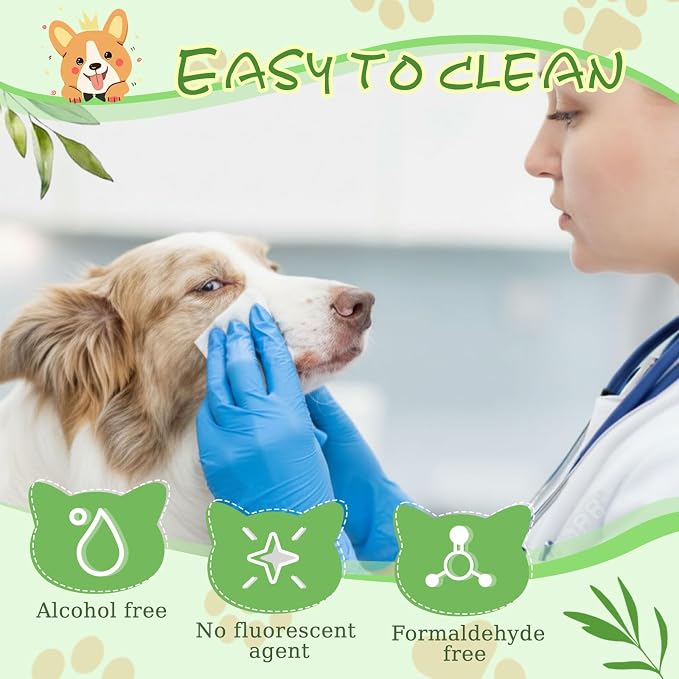 Treela 10 Packs of 800 Dog Wipes Pet Wipes Cat Grooming Supplies for Paws, Butt, Ear, Skin, Body Bath Cleaning Stain Odor Remover, Home or Travel Use(Tea Tree Flavor)
