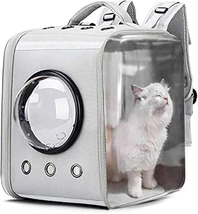 Cat Backpack Small Dog Backpack Carrier Expandable with Breathable Mesh Airline Approved for Travel Hiking Walking Outdoor Use