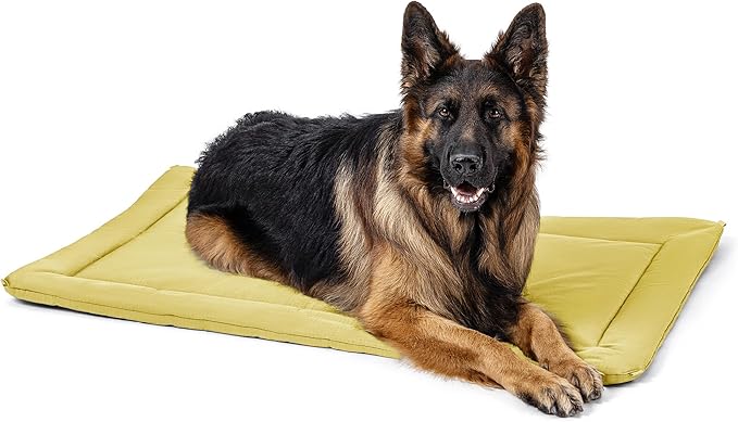 PELZIN Cybarmour 2.0 Chew Proof Dog Crate Pad - Outdoor Chew Resistant Dog Bed with Corner Anchor - Machine Washable - Water-Resistant - Extra Large Breeds & Fits 48-Inch Crate - 47"x28", Moonstone