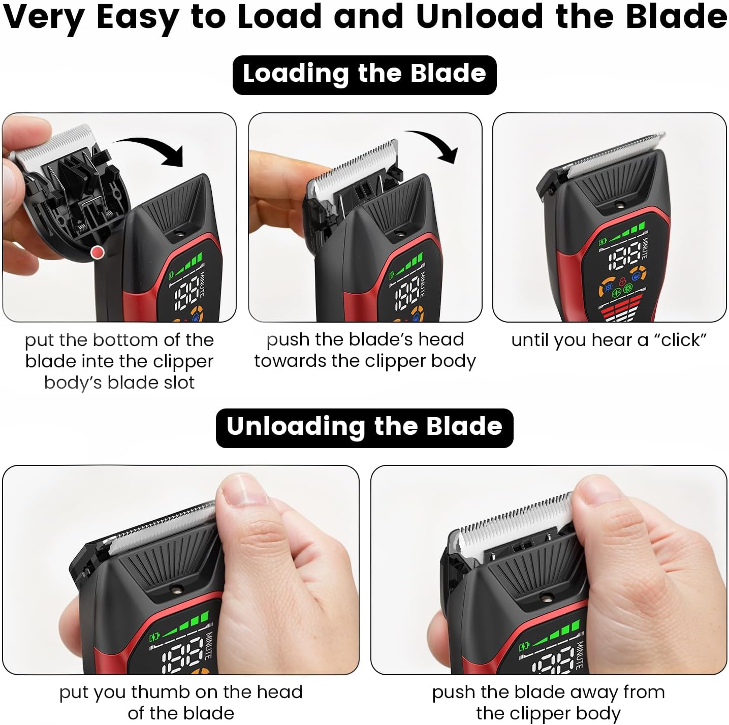 Wider Replacement Blades Horse Grooming Clippers,1 Piece Detachable Blade for Pets with Thick/Long/Matted Hair