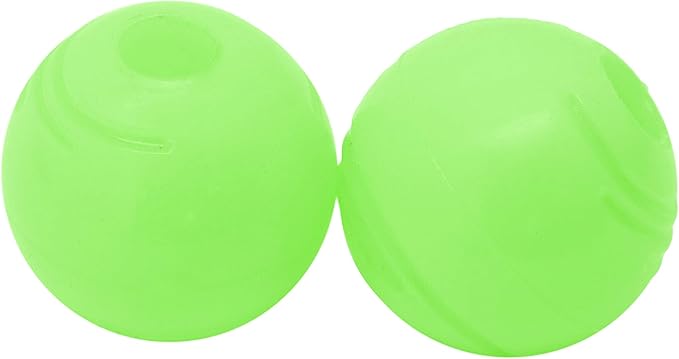 Chew King Fetch Balls Extremely Durable Natural Rubber Toy 3 inch Balls - Pack of 3 (CM-0263-CS01) & Dog 2 Piece Glowing Fetch Ball,White for Medium Breeds