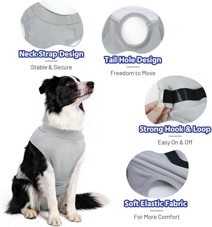 Dog Diapers Female Male，Washable Reusable Period Diapers & Belly Bands, Adjustable Abdominal Wounds Bandages for Heat Cycles & Incontinence, After Surgery, Anti-Harassment or Senior Dogs