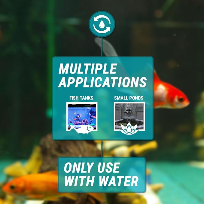 TERA PUMP TRAQUA-XXL Electric Pump for Extra Large Fish Tank Aquarium | 50 feet Hose/pump to 2nd floor, Flow Rate Control nozzle, Safety Double On Off Button with 3ft wire, Water Filter
