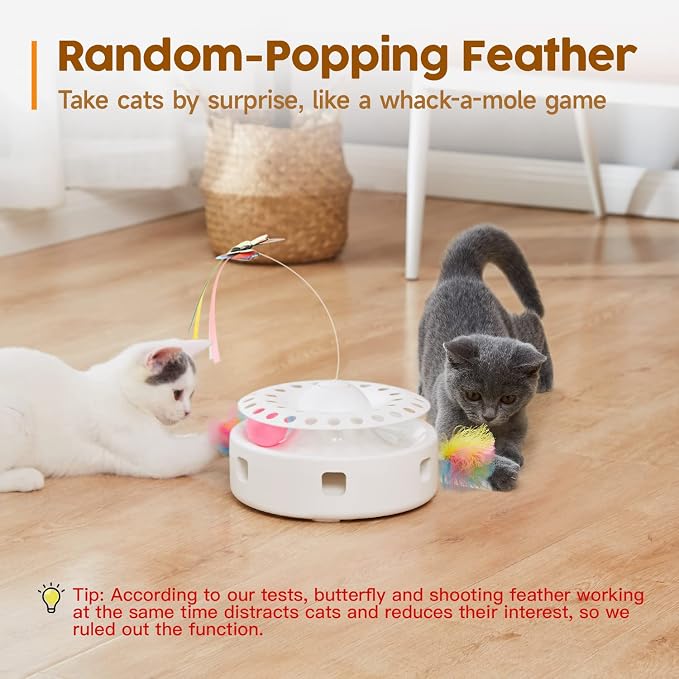 Potaroma 3 Catnip Balls and Smart 3 in 1 Cat Toy Bundle