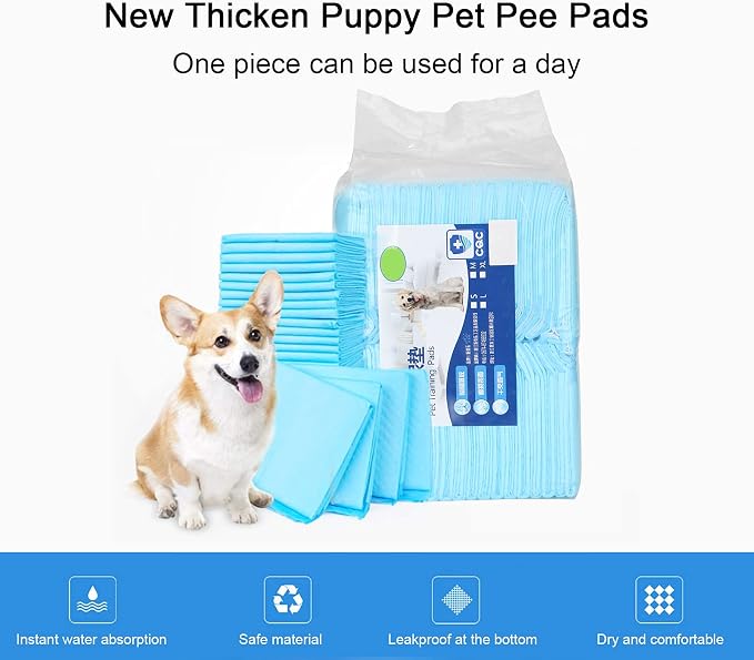 Pet Training Puppy Pee Pads Thicken Super Absorbent Dog Cats Disposable Quick Dry Pee Pads(M:(60 * 45CM) 50片)