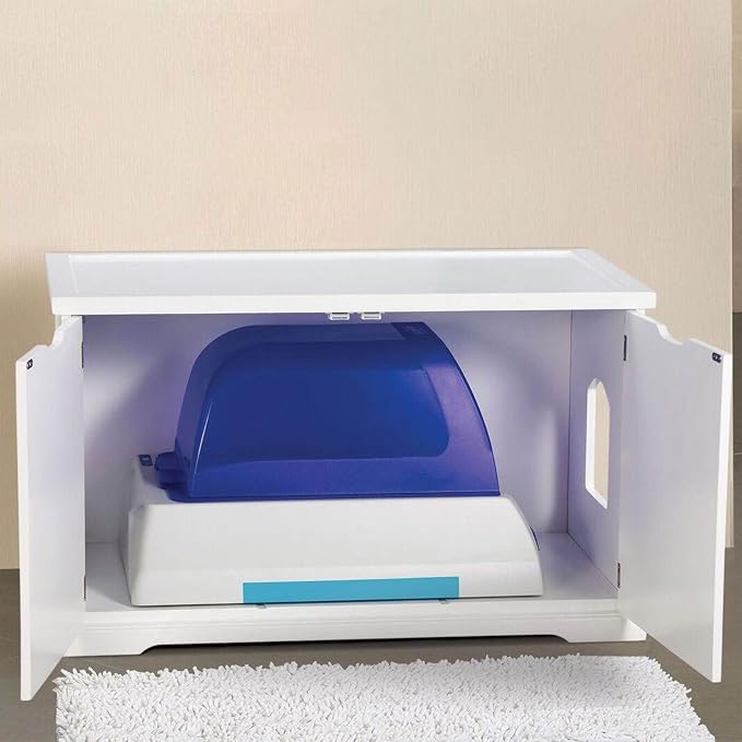 Merry Products Cat Washroom Bench, White
