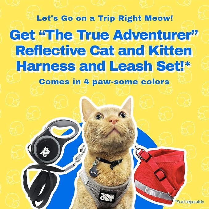 Travel Cat Navigator Carrier Bag & Meowbile Cat House Set - Ultimate Cat Travel & Comfort Bundle for Cats up to 25 LBS - Carrier with Ventilation and Collapsible Cozy Cat Bed