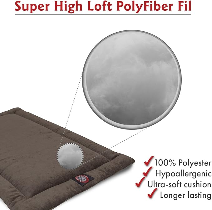 Majestic Pet 720570930070 Villa Crate Dog Bed Mat, Storm Gray, 36"