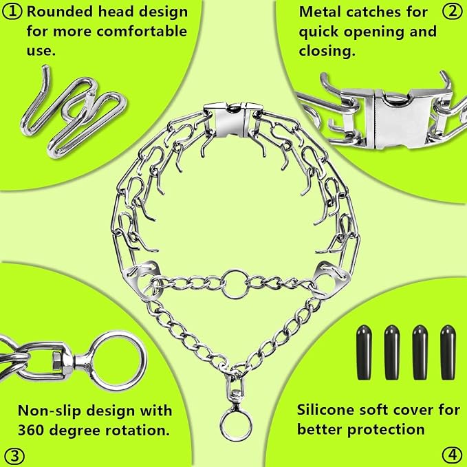 Dog Collar with Quick Release, Adjustable Dog Collar Suitable for Small, Medium, and Large Dogs (M)