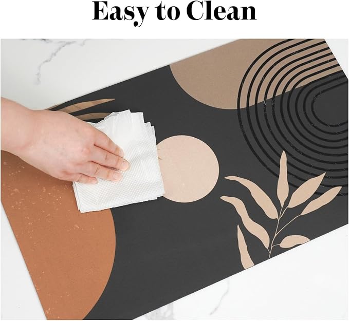 Dog Food Mats for Floors, Absorbent Dog Bowl Mat for Food and Water Dispenser, Quick Dry Cat Food Mat Pet Supplies