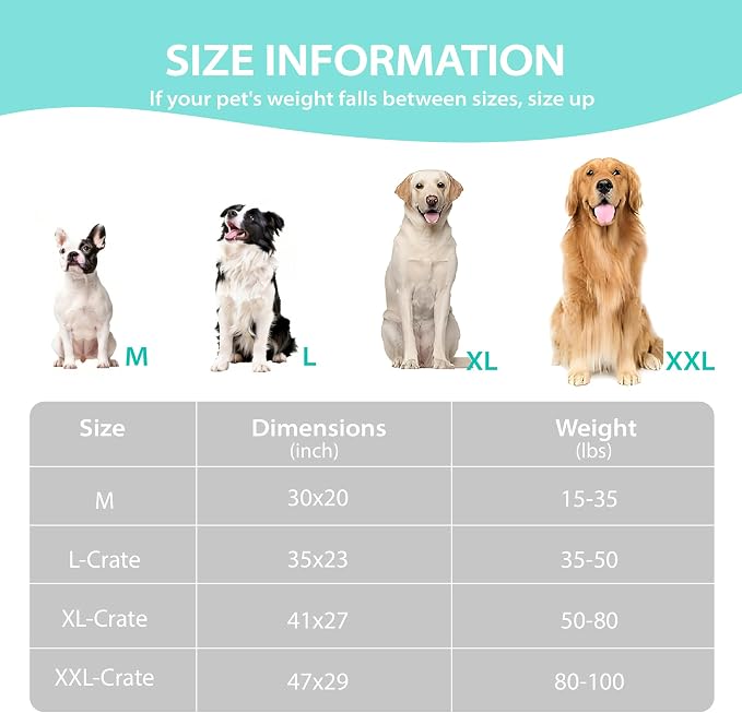 Cooling Dog Bed for Medium Dogs - Orthopedic Pet Beds with Memory Foam, QMAX>0.5, Waterproof Removable Washable Cover for Hot Weather, Wander Blue, 30" L x 20" W x 3" H