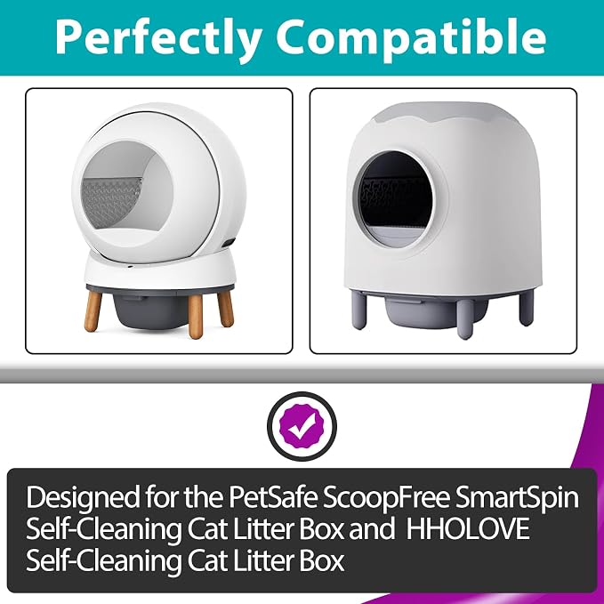 9 Pcs Deodorizer Compatible with PetSafe ScoopFree SmartSpin Self-Cleaning Cat Litter Box & HHOLOVE Self-Cleaning Cat Litter Box, Natural Essential Oils, Cat Friendly, Odor Control