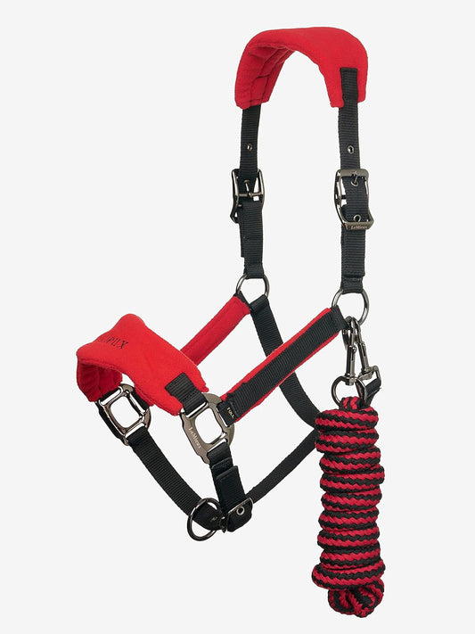 LeMieux Vogue Fleece Headcollar - Halter & Leadrope - Extra Padding, Adjustable at Curb and Poll Strap