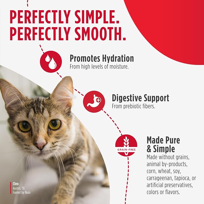 Nulo Freestyle Grain-Free Perfect Purees Premium Wet Cat Treats, Squeezable Meal Topper, High Moisture Content to Support Hydration, 0.5 Ounces in Each Lickable Pouch