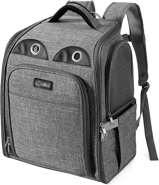 OLOTU Pet Backpack Large Capacity Cat Carrier, Expandable Foldable Cat Backpack, Breathable Pet Backpack Carrier for Cats Dogs and Small Animals Spacious