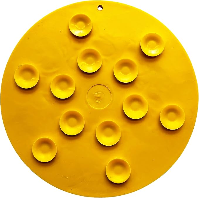 SodaPup Duckies eMat – Durable Lick Mat Feeder with Suction Cups Made in USA from Non-Toxic, Pet-Safe, Food Safe Rubber for Mental Stimulation, Digestive Health, Avoid Overfeeding, Calming, More