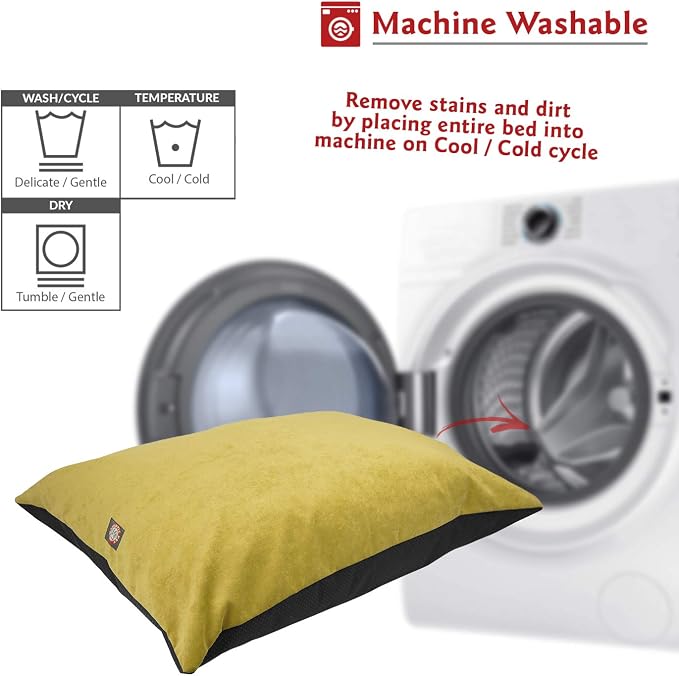 Majestic Pet Rectangle Medium Dog Bed Washable – Non Slip Comfy Pet Bed – Dog Crate Bed Super Value Pillow Dog Bed – Dog Kennel Bed for Sleeping - Dog Bed Medium Breed 35 x 28 Inch – Villa Apple