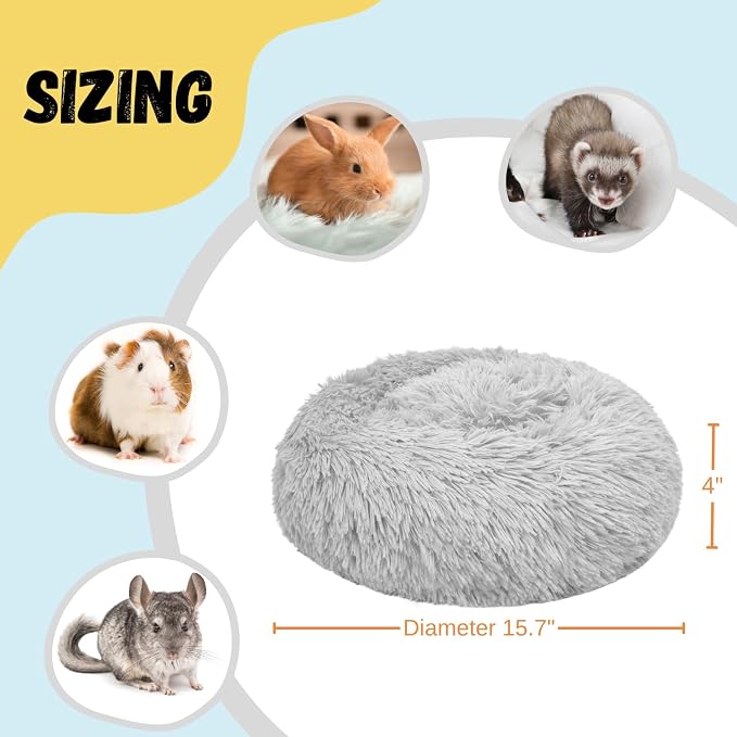 Bunny Bed Rabbit Hideout Large Soft & Comfortable Small Animal Bedding Cozy Bed Mat Warm Hideaway Cage Accessories for Guinea Pig