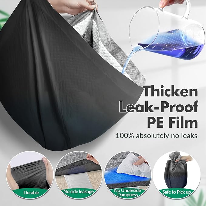 Upgraded Charcoal Puppy Pads, XXL 36’’x36’’ Pee Pads for Dogs, Super Absorbent Up to 12 Cups, Odor Control & Leak Proof Dog Training Pads for Surgery, Older,Puppy, 30 Counts