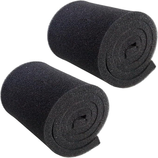 AQUANEAT Aquarium Bio Sponge Filter Media Pad Open Cell Foam Sheet Cut-to-Fit for Fish Tank Sump (72" x 12" x 1" （2 Packs）)