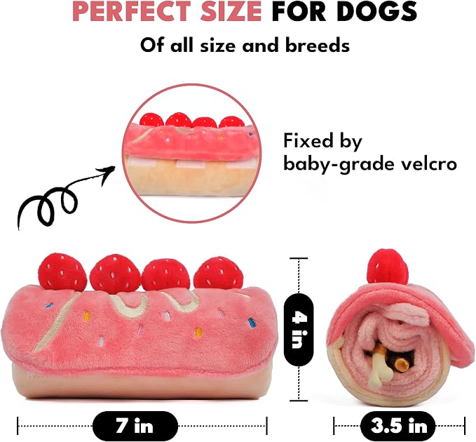 CHEWFFON Enrichment Puzzle Toys, Interactive Dog Toys for Boredom & Stimulation, Slow Feeding Crinkle Gifts, Hide & Seek Snuffle Toys for Small, Medium & Large Dogs