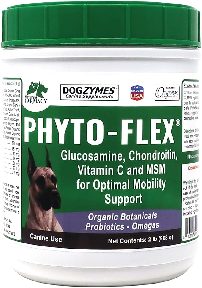 Dogzymes Phyto Flex - Glucosamine, Chondroitin, MSM and Hyaluronic Acid… (2 Pound)