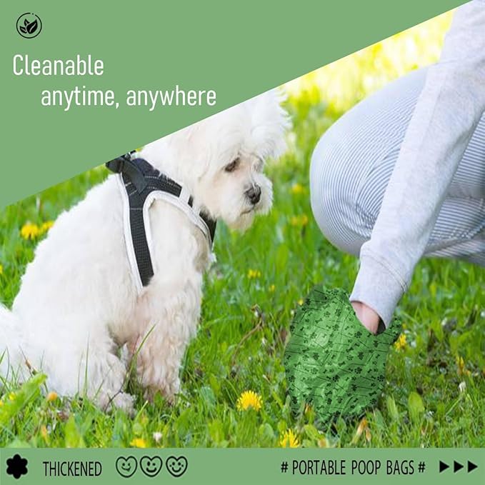 Pet waste bags, pack of 324, extra thick leak-proof, lavender scented, eco-friendly pet waste bags suitable for dog walking, home use, and travel