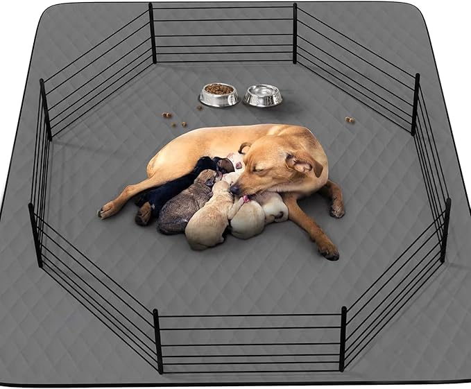 Washable Reusable Dog Pee Pads, 82"x102" Absorbent & Waterproof Puppy Training Pad for Crate, Playpen & Carpet, Large Potty Pads for Dogs, Cats & Small Pets