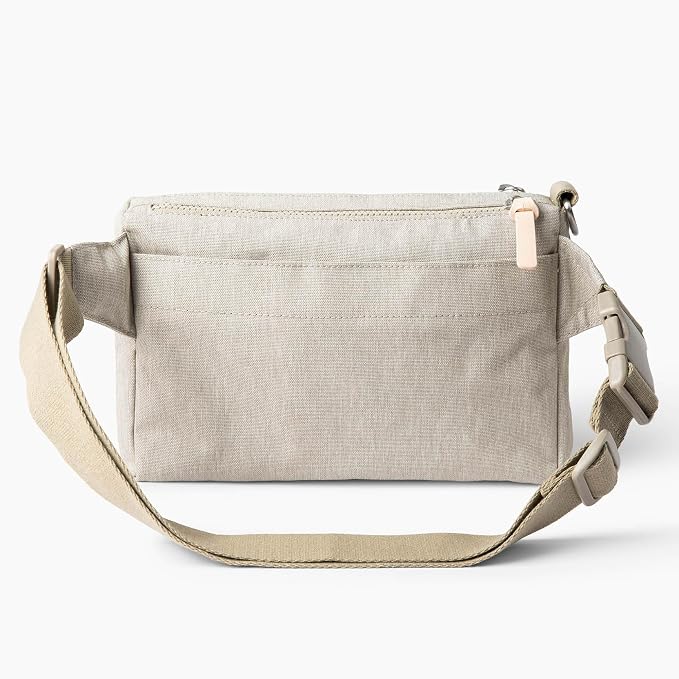 Cleverpup Dog Walk & Train Sling Bag - Hands-Free Dog Walking & Training Bag with Treat Pouch, Poop Bag Holder & Phone Pocket - Crossbody or Fanny Pack, Adjustable Strap - Sand