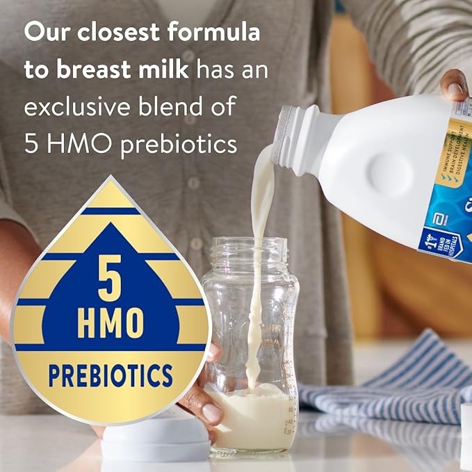Similac 360 Total Care Infant Formula, Has 5 HMO Prebiotics, Our Closest Prebiotic Blend to Breast Milk, Non-GMO,‡ Baby Formula, Ready to Feed, 32-fl-oz Bottle, Pack of 6