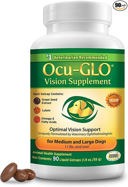 Ocu-GLO for Medium to Large Dogs, 11+ lb, 90 Count