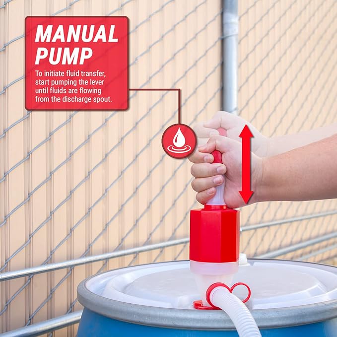 TERA PUMP Adjustable Length Portable Lightweight Siphon Transfer Pump | BPA FREE for Drinking Water