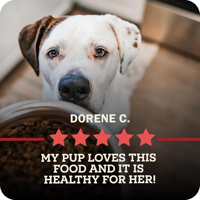 Redbarn Powerfood Air Dried Dog Food Small Breed Recipe 2 lbs - 91% Chicken & Chicken Organs with Blueberries Prebiotics Postbiotics Grain Free Wholesome Pet Food Made in USA