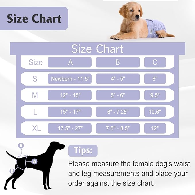 4 Pack Reusable Female Dog Diaper, Highly Absorbent Doggie Diapers for Female Dogs, Dog Diaper Small, Yellow