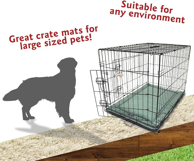 Majestic Pet 720570929937 Villa Crate Dog Bed Mat, Azure Blue, 42"