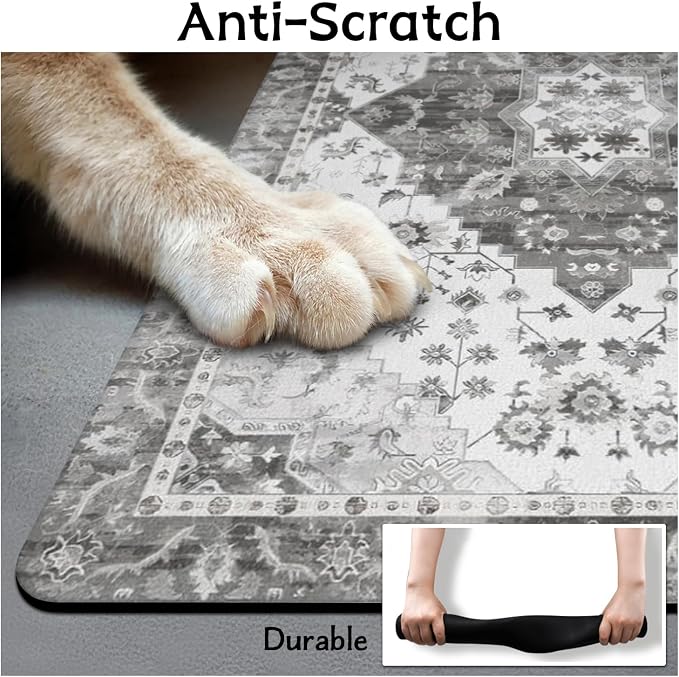 Pet Food Mats for Floor, Absorbent Dog Mat for Food and Water Dispenser Mat, Dog Food Mat Quick Dry Cat Food Mat Pet Supplies