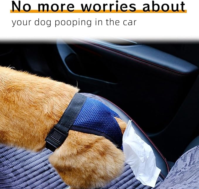 Wearable Waste Collection Bag For Small Elderly Dogs - Convenient Dog Poop Scooper and Waste Collection Pants for Senior Pet (Medium Suit Weight 16.5-27.5lbs Waist 15in)