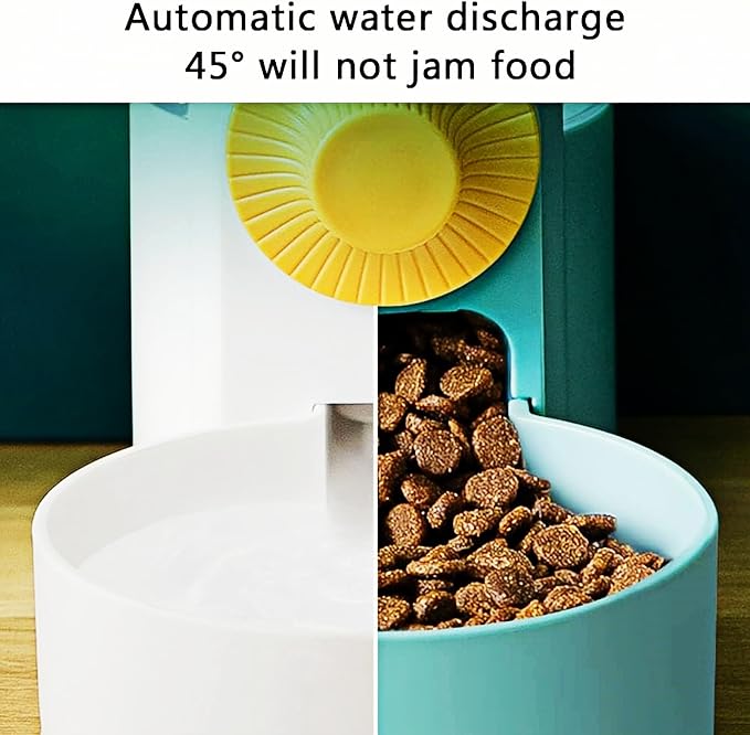 Hanging Pet Feeder Waterer - Rabbit Cage Gravity Bowl 2-in-1 | Leakproof hanging dispenser for rabbit cage. Easy gravity feed, no spill, no electricity. Food-grade BPA-free, easy clean.
