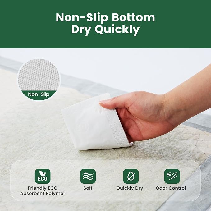 Gardner Pet 5XL 37"x54" Dog Pee Pads Extra Large, Super Absorbent & Leak-Proof Dog Potty Training Pads, Nop-Slip Bottom Puppy Pads, 25 Count Grey