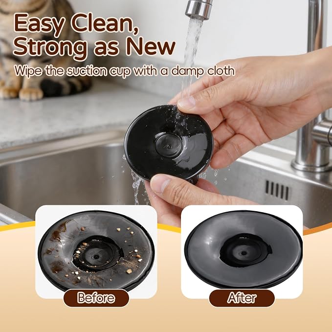 Interactive Cat Toys for Indoor Cats, Flying Bird Feather Toy, Cat Teaser Enrichment with Adhesive-Backed Suction Cups, Self-Play Teaser for Bored Cats