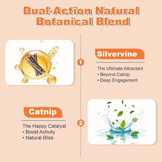 PAW PLANET 2.8 fl.oz. Advanced Catnip Spray with Silvervine for Indoor Cats & Kittens, High-Potency Formula, Natural Training & Play Mist (Animal)