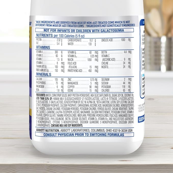 Similac 360 Total Care Gentle Comfort Baby Formula, Easy-to-Digest Formula, Has 5 HMO Prebiotics, Ready-to-Feed Infant Formula, 32-fl-oz Bottle, Pack of 6